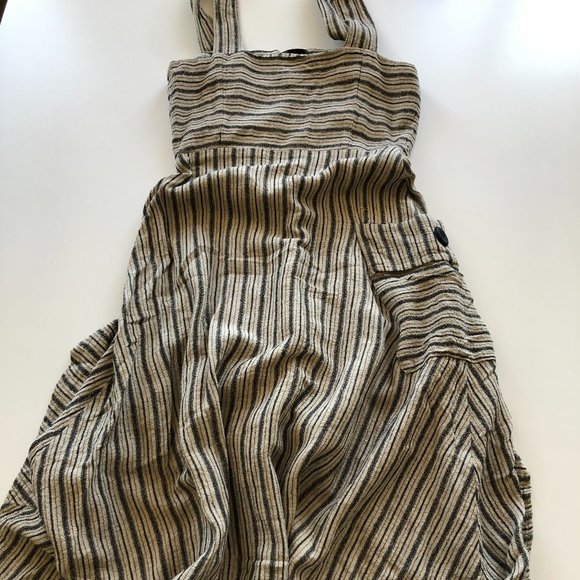 Anthropologie Eva Franco Stripe Utility Midi Dress - Picture 6 of 8